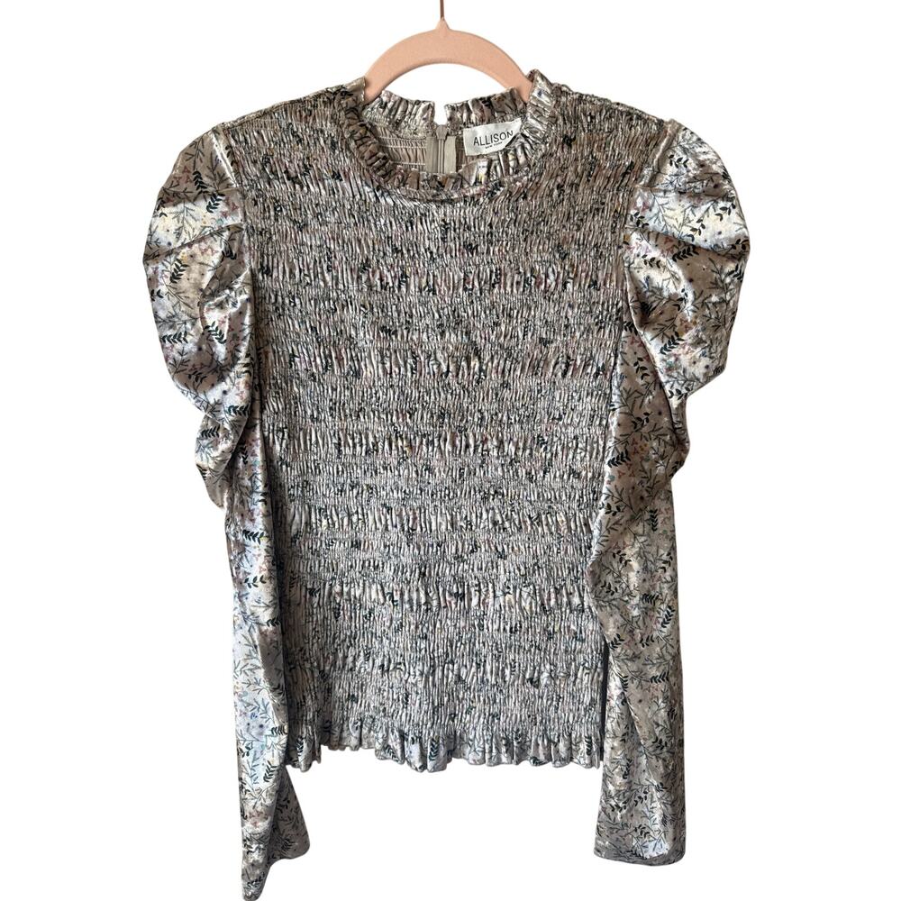 Allison New York Floral Velvet Skirt Set NWOT Size XS